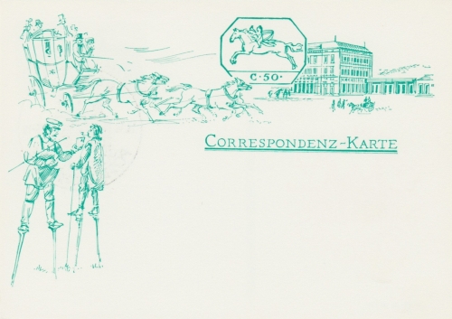Farbe c (bläulichgrün) auf Papier y<br>nur mit SSt Typ c bekannt